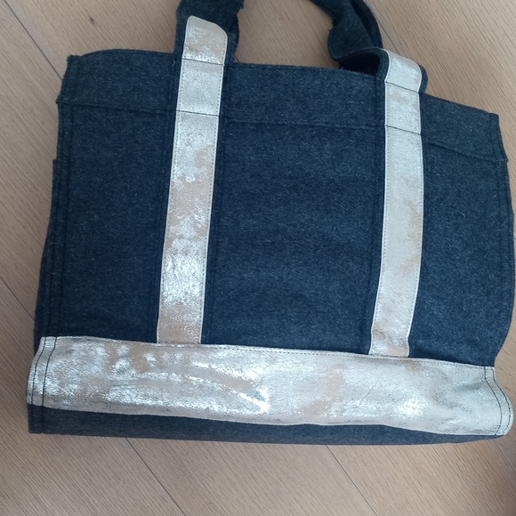 Tory and Burch Wool, Suede & Metallic Tote bag - Picture 3 of 7